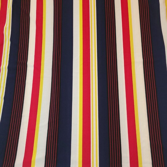 NWOT Liz Claiborne Skirt Women's Plus Size 1X Rainbow Stripe Retro Midi Comfort - Picture 7 of 9
